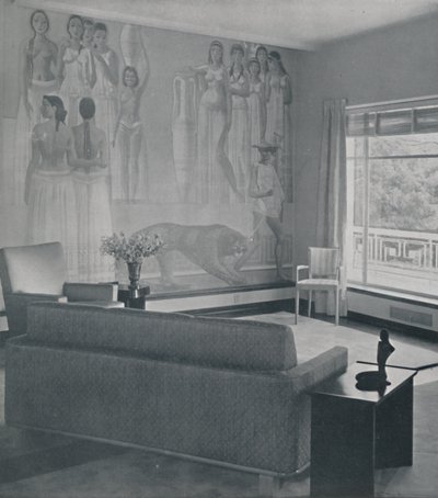 Salon w rezydencji Cafritz w Georgetown, Nr. Waszyngton, 1942 autorstwa Unbekannt