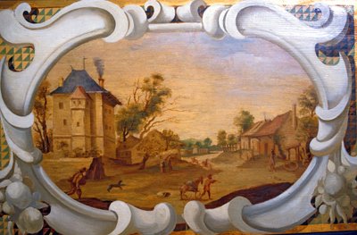 Loire Atlantique N* 042 - Chateau de Haute Goulaine - Malowane drewno autorstwa Unbekannt