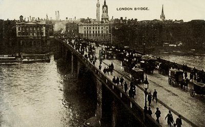 London Bridge, koniec XIX i początek XX wieku. autorstwa Unbekannt