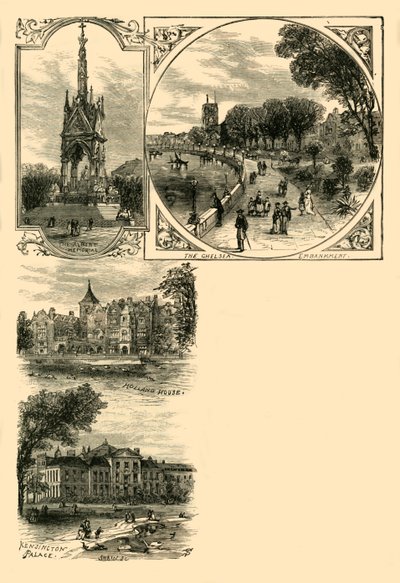 Londyn. Zachodnie przedmieścia, ok. 1876 r. autorstwa Unbekannt