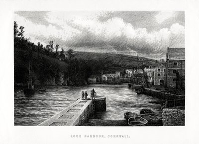 Looe Harbour, Kornwalia, Anglia, 1896 r. autorstwa Unbekannt