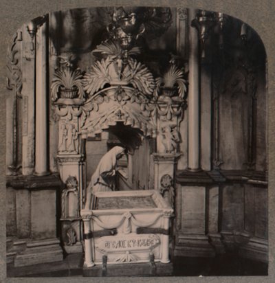 Patrząc z Kaplicy Anioła do Grobu Świętego w Jerozolimie, ok. 1900 r. autorstwa Unbekannt