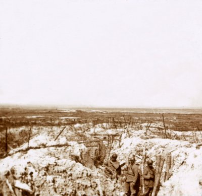 Patrząc w kierunku niemieckiej linii frontu, c1914-c1918 autorstwa Unbekannt