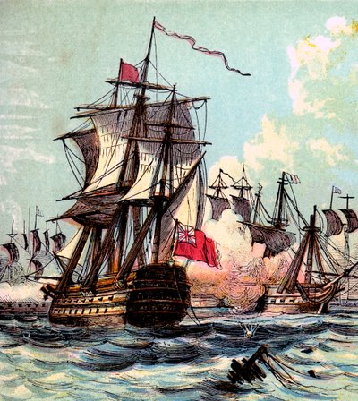 Zwycięstwo Lorda Howesa, 1794 c1850s autorstwa Unbekannt