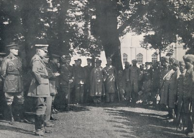 Lord Kitchener przemawiający do indyjskich pacjentów, 20 lipca 1915, 1939 autorstwa Unbekannt