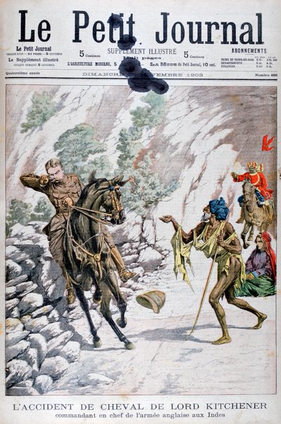 Wypadek konia Lord Kitcheners, Indie, 1903 autorstwa Unbekannt