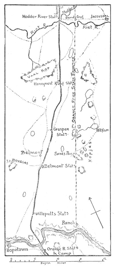 Linia ofensywy Lorda Methuensa do rzeki Modder, 1902 autorstwa Unbekannt