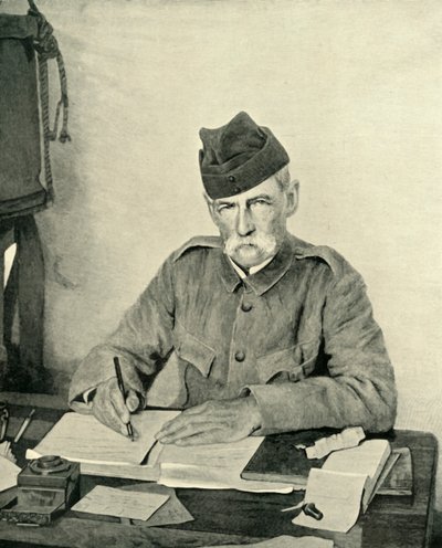 Lord Roberts pisze w swoim namiocie, c1900, 1901. autorstwa Unbekannt