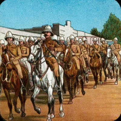 Lord Roberts wkraczający do Pretorii, wojna burska, Republika Południowej Afryki, 1900 1925 autorstwa Unbekannt