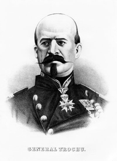 Louis Jules Trochu, francuski dowódca wojskowy i polityk, połowa końca XIX wieku autorstwa Unbekannt
