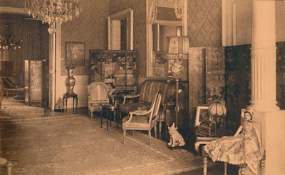Sala Ludwika XVI w Ambasadzie Kubańskiej w Brukseli, Belgia, 1927. autorstwa Unbekannt