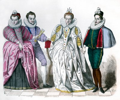 Ludwika Lotaryńska, książę Guise, Małgorzata de Vaudemont i Anna de Joyeuse, 1581 1882-1884 autorstwa Unbekannt