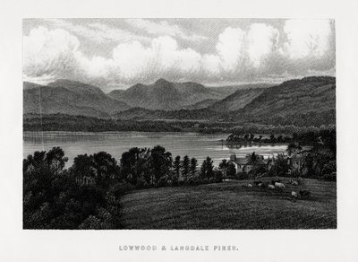 Lowwood i Langdale Pikes, Kraina Jezior, Cumbria, 1896 autorstwa Unbekannt