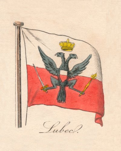 Lubec, 1838 r. autorstwa Unbekannt