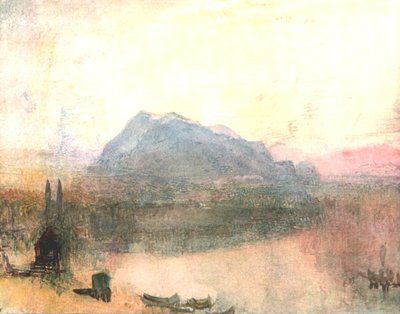 Lucerna i Righi: Wczesny świt, ok. 1840, ok. 1900. autorstwa Unbekannt