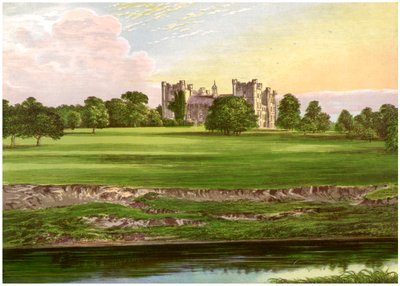 Zamek Lumley, hrabstwo Durham, dom hrabiego Scarbrough, ok. 1880 r autorstwa Unbekannt