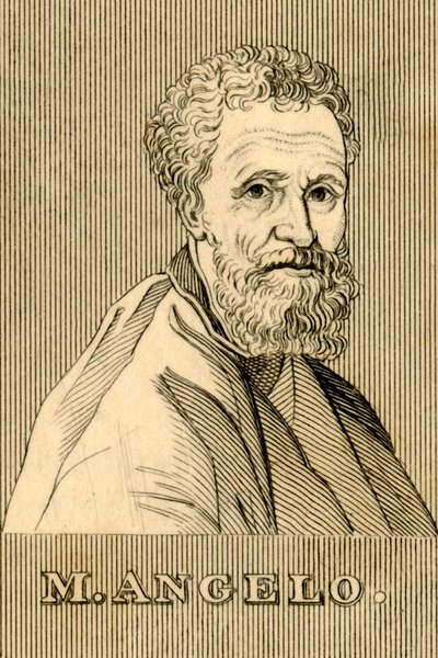 M. Angelo, 1475-1564, 1830. autorstwa Unbekannt