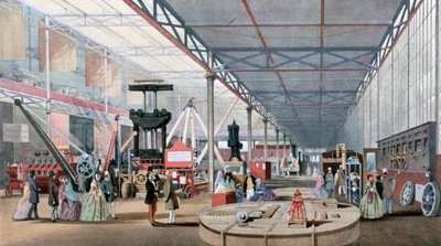 Machinery Hall, Crystal Palace Exhibition, Londyn, 1851 autorstwa Unbekannt