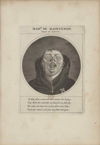 Madame de Maintenon przebrana za mnicha, ok. 1690 r. autorstwa Unbekannt