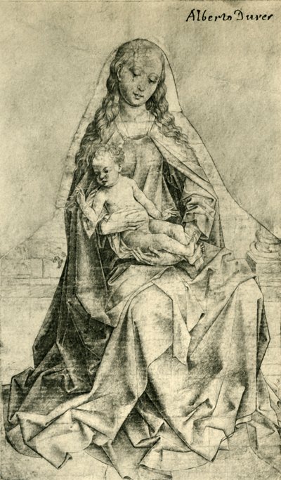 Madonna z błogosławieństwem Chrystusa, 1440-1450, 1943. autorstwa Unbekannt