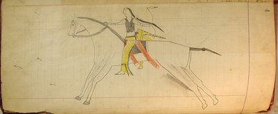 Maffet Ledger: Konny Indianin, ca. 1874-81. autorstwa Unbekannt