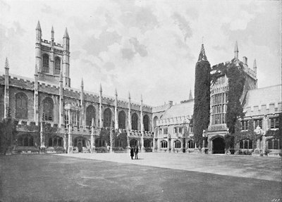 Magdalen College-Cloister and Bell and Founders Towers, c1896 autorstwa Unbekannt