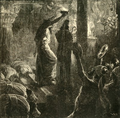 Magowie wokół świętego ognia, 1890. autorstwa Unbekannt