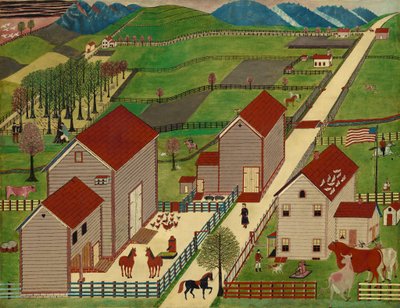 Farma Mahantango Valley, koniec XIX wieku. autorstwa Unbekannt