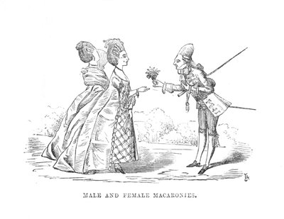 Makaronie męskie i żeńskie, ok. 1870 r. autorstwa Unbekannt
