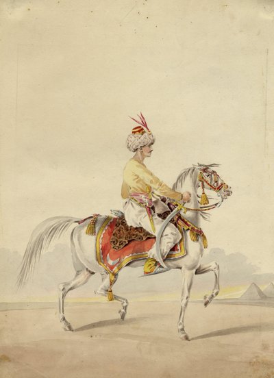 Mameluków na koniu, ok. 1825 autorstwa Unbekannt