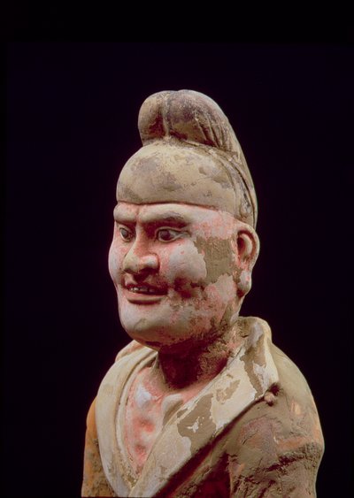 Mężczyzna podróżujący wzdłuż jedwabnego szlaku, szczegóły popiersia, chińska, dynastia Tang (618-906) (terakota) (patrz także 115293) autorstwa Unbekannt