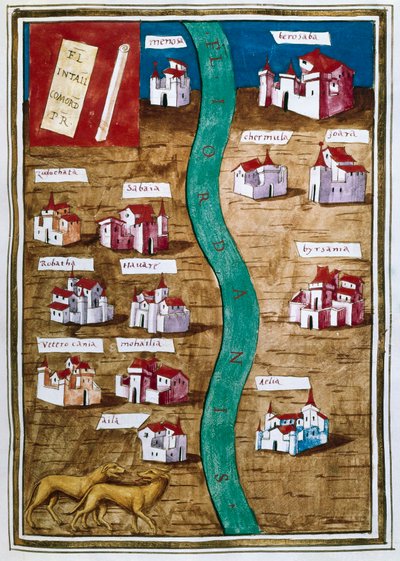 Mapa Palestyny (miniaturowa) autorstwa Unbekannt