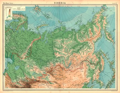 Mapa Syberii autorstwa Unbekannt