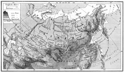 Mapa Syberii, ok. 1923 r. autorstwa Unbekannt