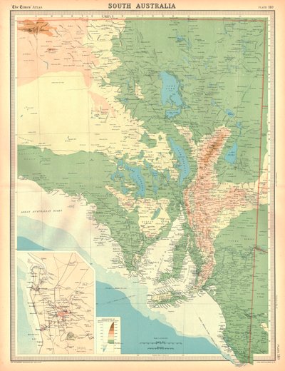 Mapa Australii Południowej autorstwa Unbekannt