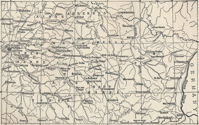 Mapa Pola Operacyjnego w latach 1814, 1896 autorstwa Unbekannt