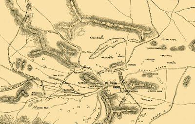 Mapa walk w dolinie Chardeh, 1901. autorstwa Unbekannt