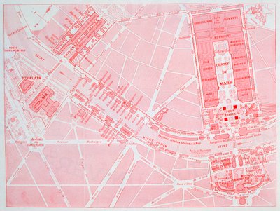 Mapa Wystawy Powszechnej w Paryżu, 1900 autorstwa Unbekannt