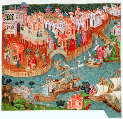 Marco Polo, wenecki kupiec i odkrywca, XIV wiek autorstwa Unbekannt