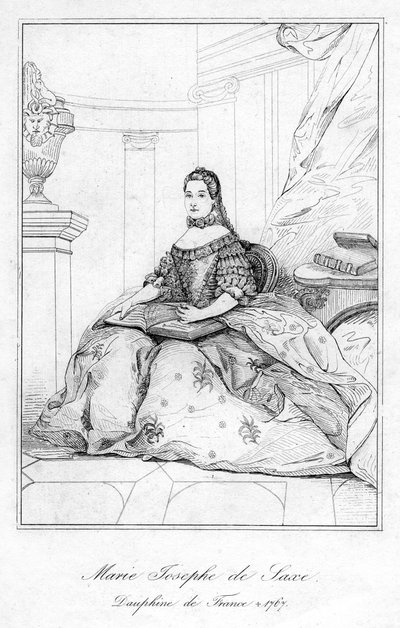 Marie-Josephe z Saksonii, Dauphine z Francji autorstwa Unbekannt