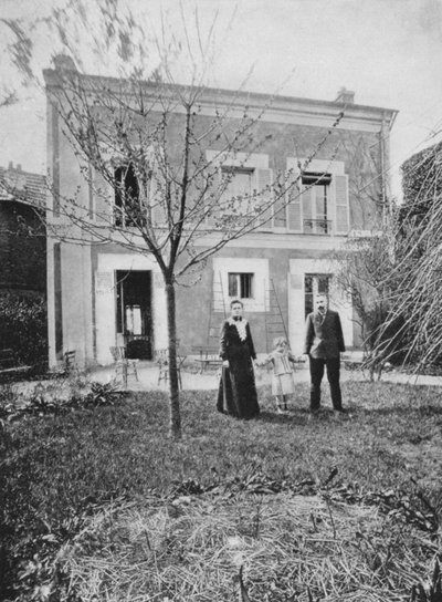 Marie 1867-1934 i Pierre 1859-1906 Curie autorstwa Unbekannt