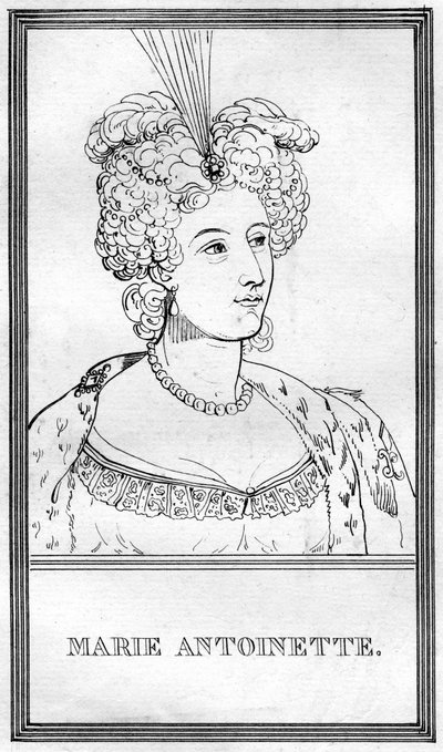 Marie Antoinette, królowa małżonka Ludwika XVI Francji autorstwa Unbekannt
