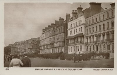 Marine Parade i Crescent Folkestone, koniec XIX-początek XX wieku autorstwa Unbekannt