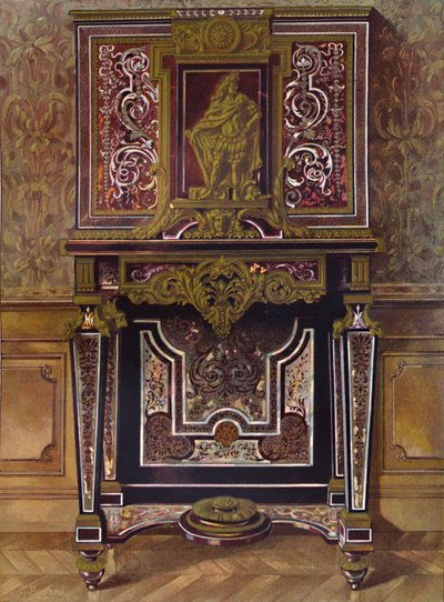 Szafka Marquery z dekoracją z pozłacanego brązu, AndrÚ Charles Boule, 1903 autorstwa Unbekannt