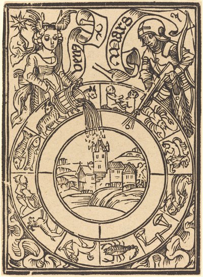 Mars i Wenus, XV wiek. autorstwa Unbekannt
