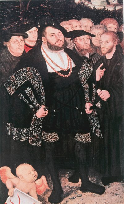 Marcin Luter z reformatorami, ok. 1530 autorstwa Unbekannt