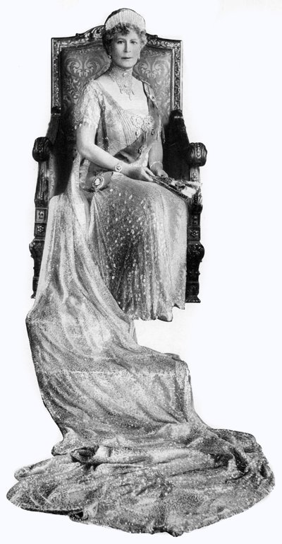 Mary of Teck, królowa małżonka Jerzego V z Wielkiej Brytanii, ok. 1930 autorstwa Unbekannt