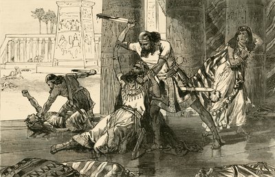 Masakra Chiwwitów dokonana przez Symeona i Lewiego, 1890. autorstwa Unbekannt
