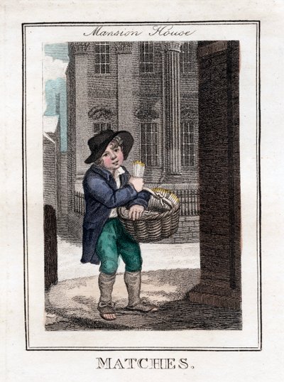 Zapałki, Mansion House, Londyn, 1805 autorstwa Unbekannt