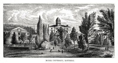 McGill University, Montreal, Kanada, XIX wiek autorstwa Unbekannt